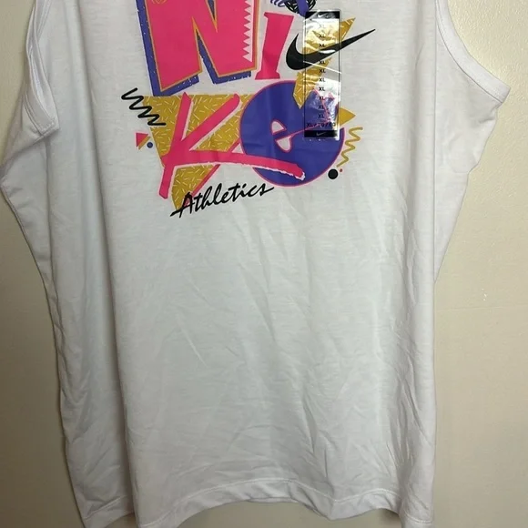 Nike Magma Retro 90s Neon Graphic Dri-FIT Training Tank Top - Picture 5 of 9